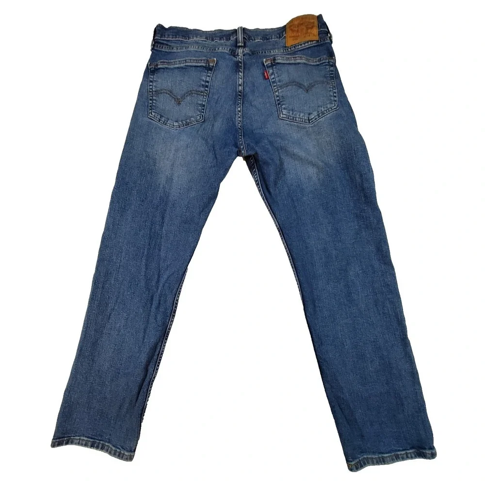 Levis 505 Regular Fit Jeans Mens 34x30 Blue Denim Straight‎ Leg Classic 5-Pocket